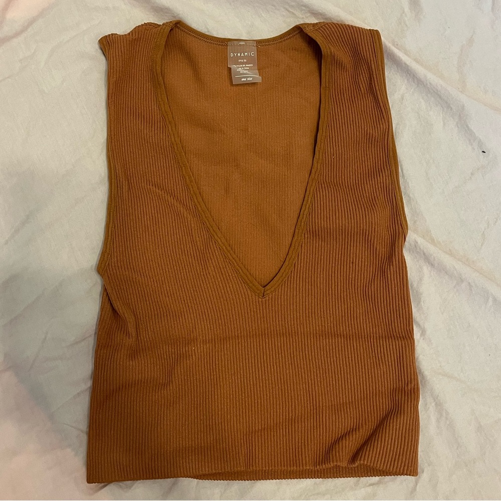 Women’s orange tight tank top
